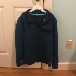 Patagonia quarter-zip made with organic cotton!